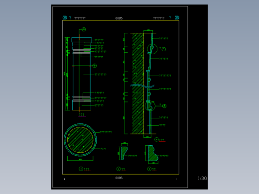 现代式柱详图-09060005