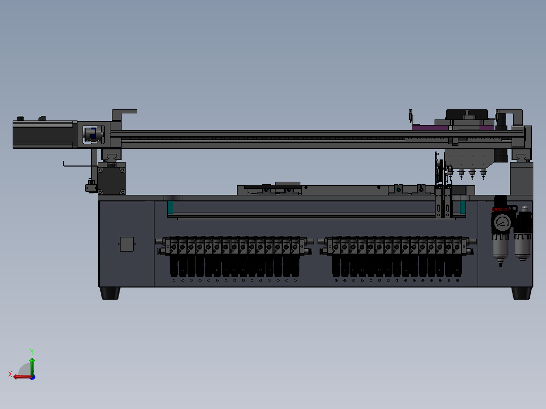台式贴片机3D图纸 H119后视图