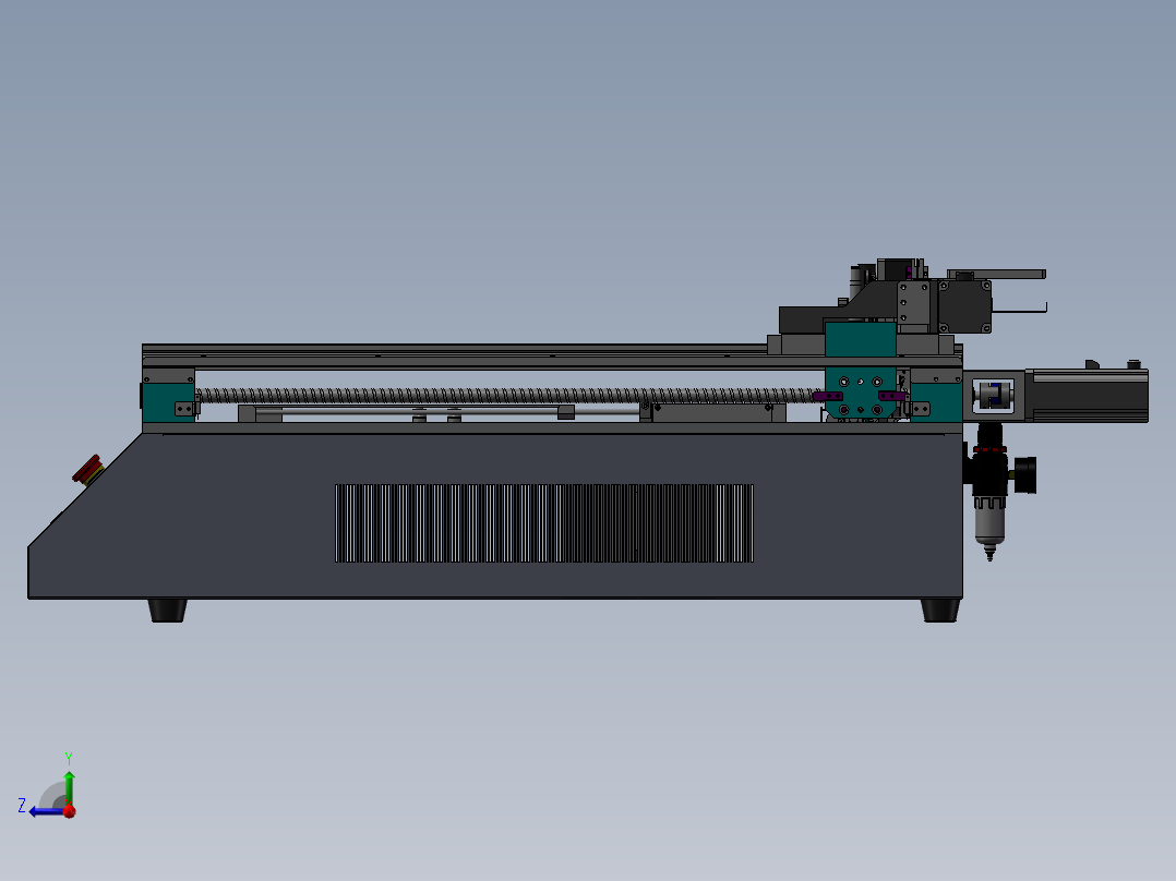 台式贴片机3D图纸 H119右视图