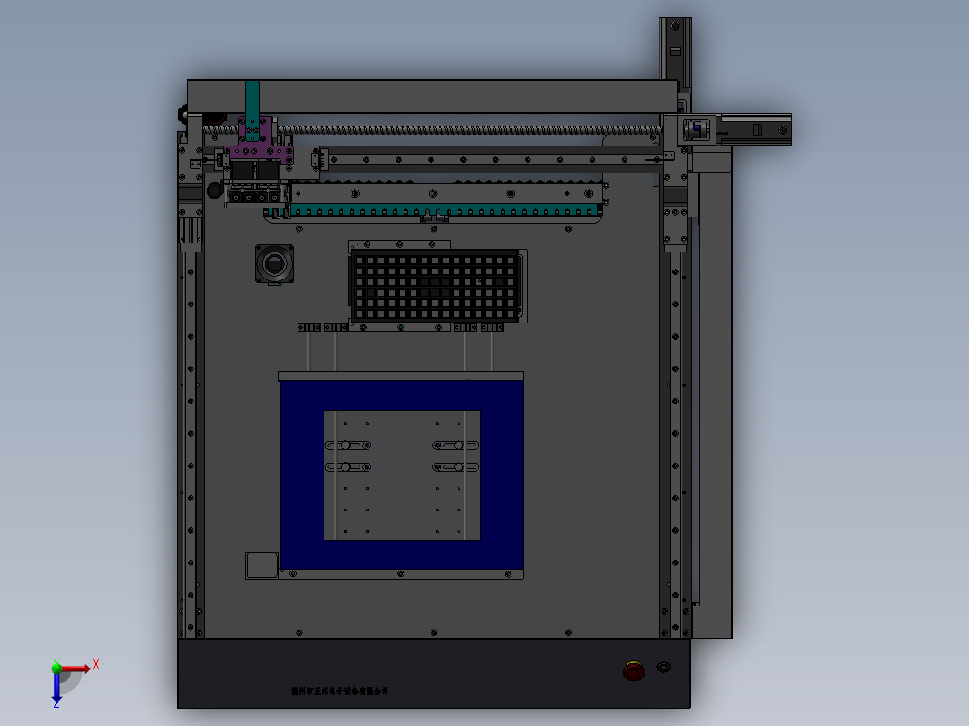 台式贴片机3D图纸 H119俯视图