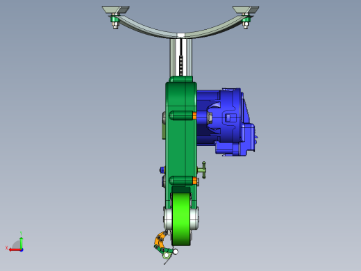 迷你输送机3D模型后视缩略图