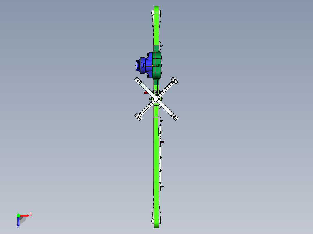迷你输送机3D模型俯视图