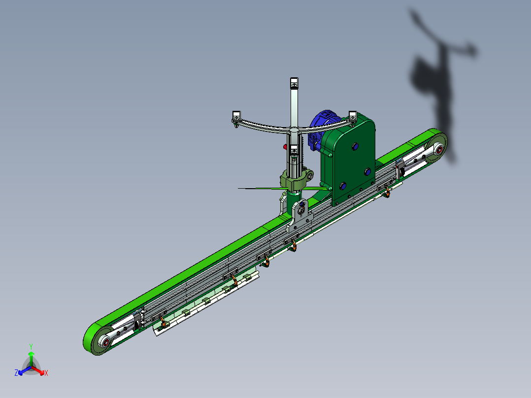 迷你输送机3D模型正等轴测图