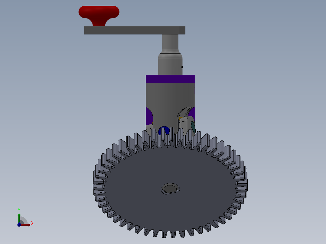 实例32——练习题（万向轴）前视图