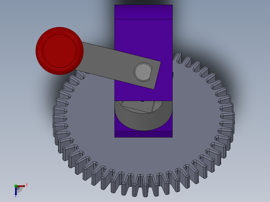 实例32——练习题（万向轴）俯视图