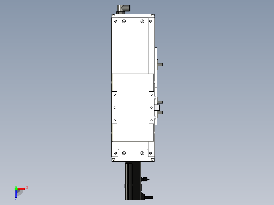 Toyo东佑达直线模组-ECH12-100-BC-100W俯视图