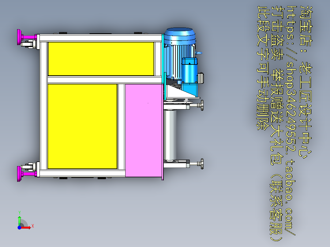 A35_金属件表面抛光打磨机前视图