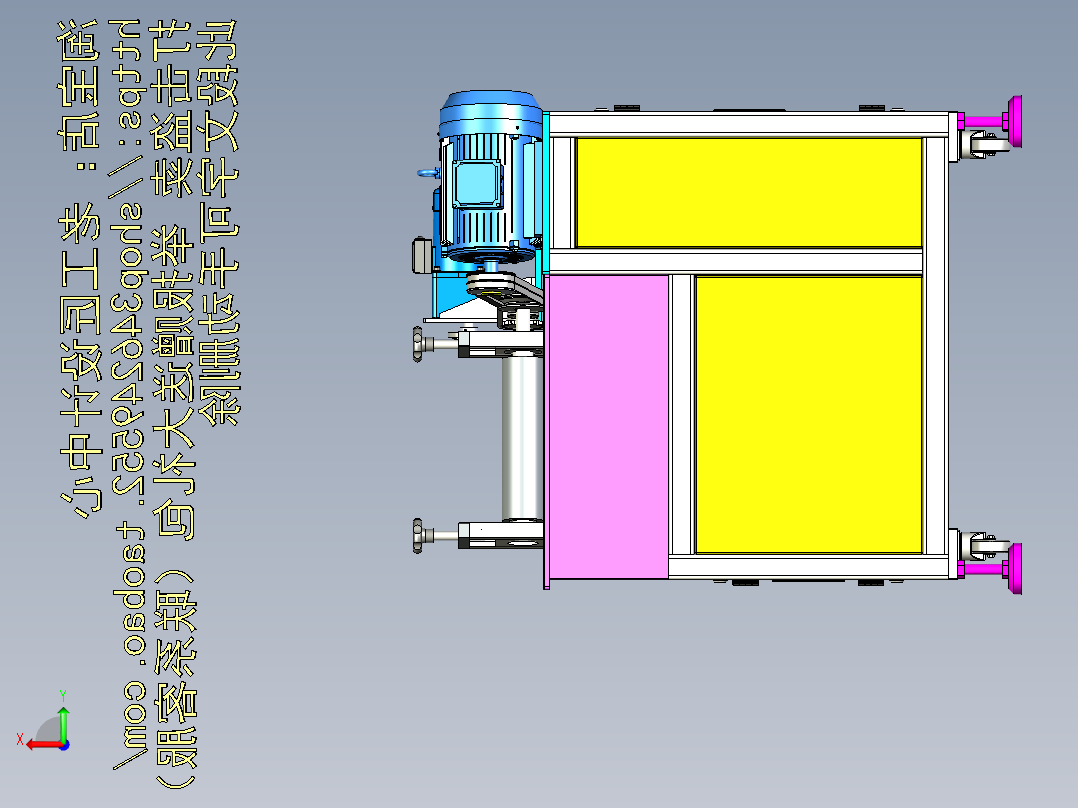 A35_金属件表面抛光打磨机后视图
