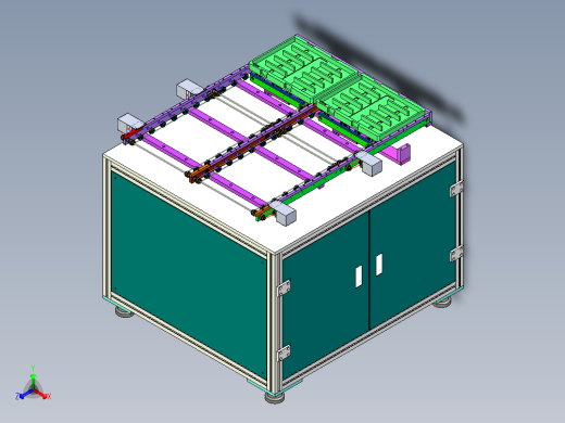 A15_圆皮带输送带回流线输顶升移载机SW2014