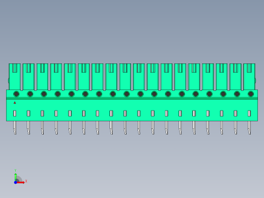 DEGSON 15EDG 系列 3.5mm 插拔式接线端子 FullPack-15EDGB-3.5-18P-14-00AH前视缩略图