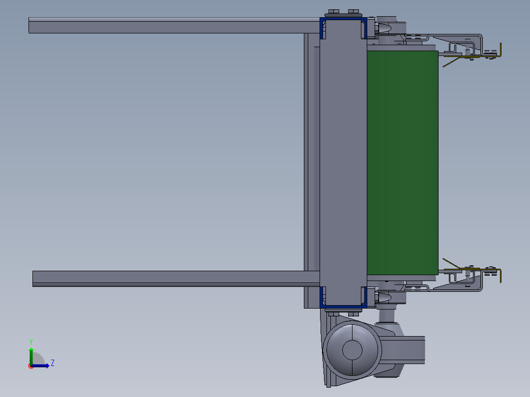 皮带输送线左视图