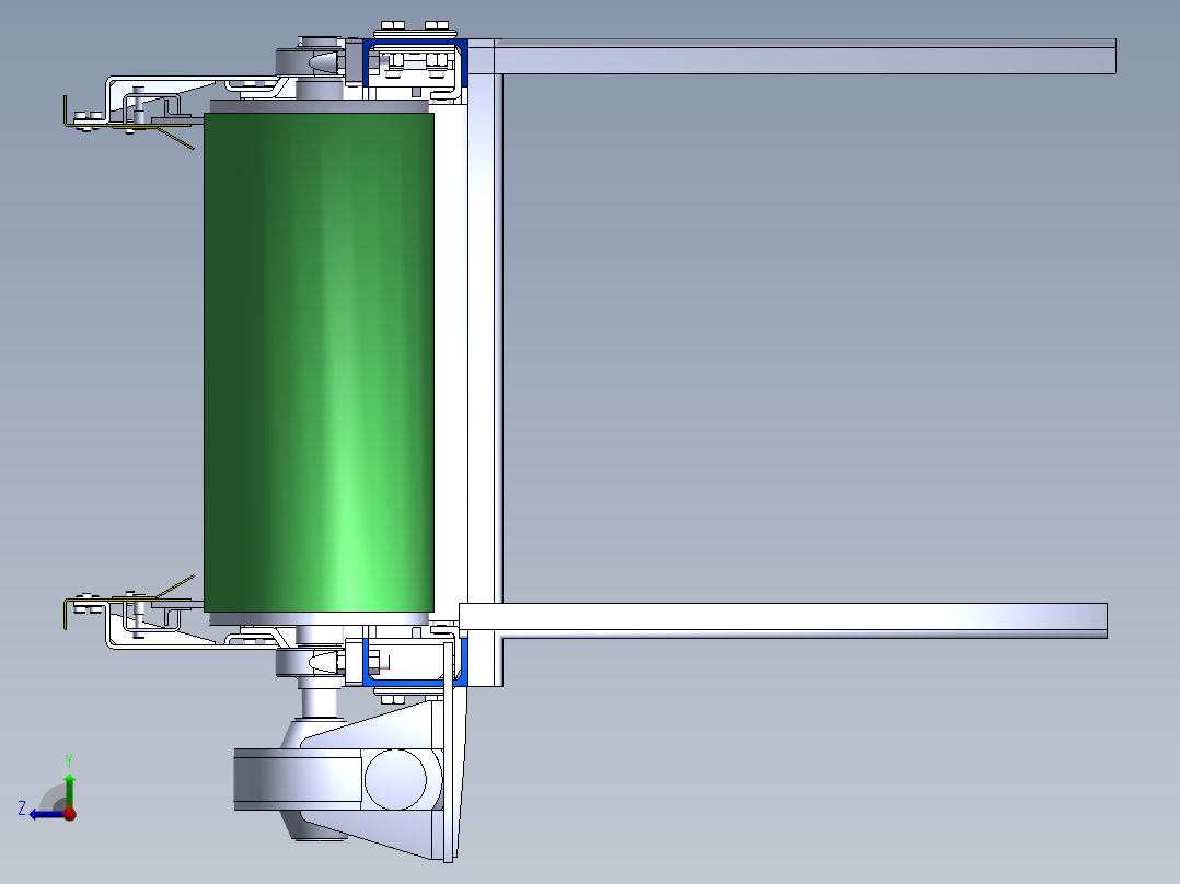 皮带输送线右视图