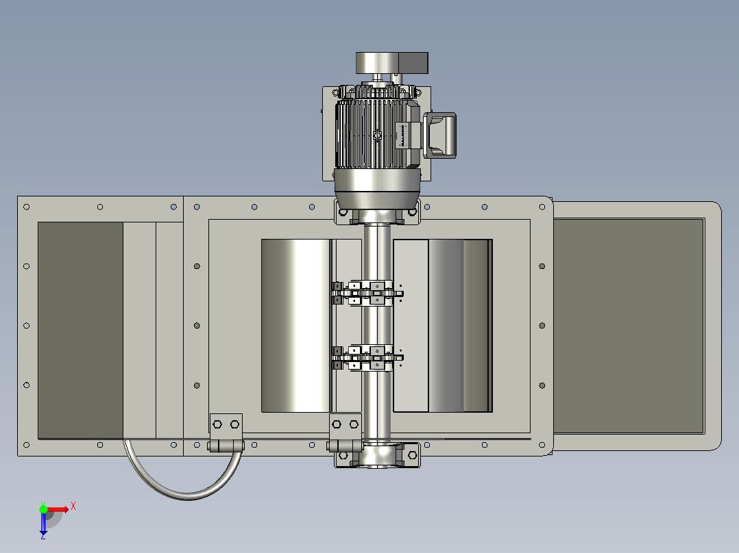 垂直斗式提升机俯视图