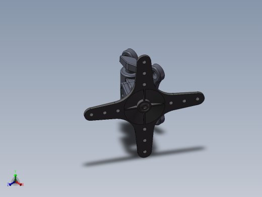 显示器万向支撑正等轴测缩略图