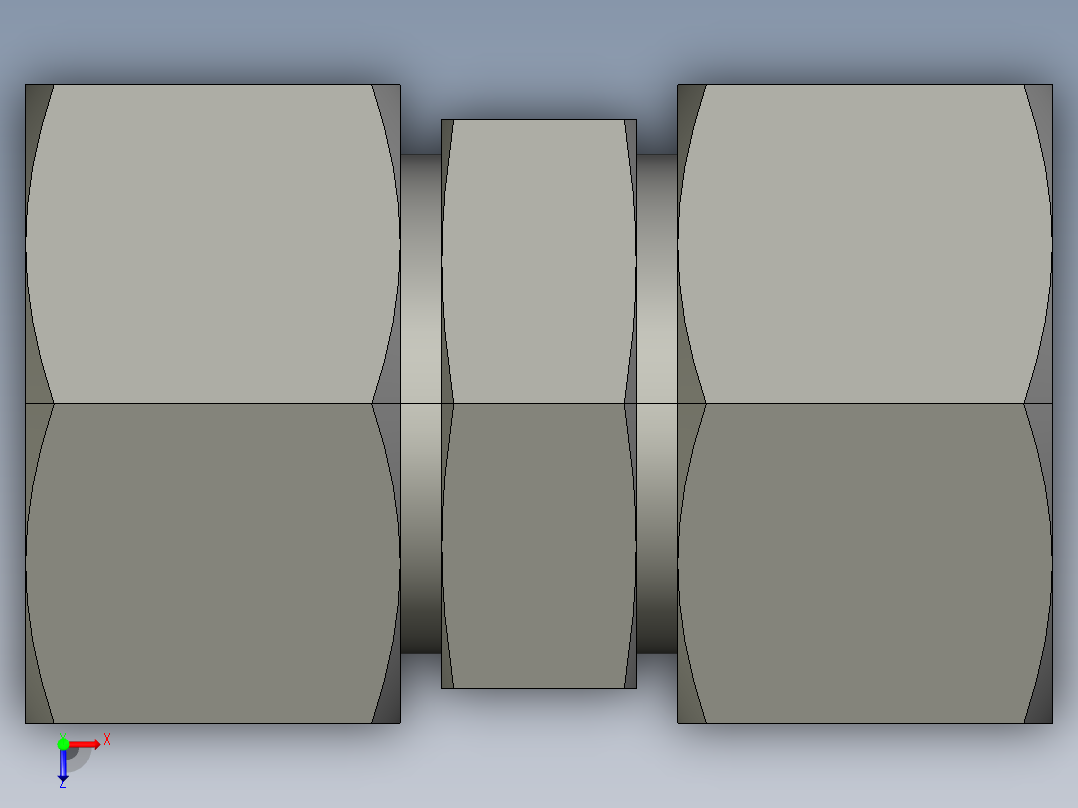 卡套式工业通用硬管接头EO Union G25SCF俯视图