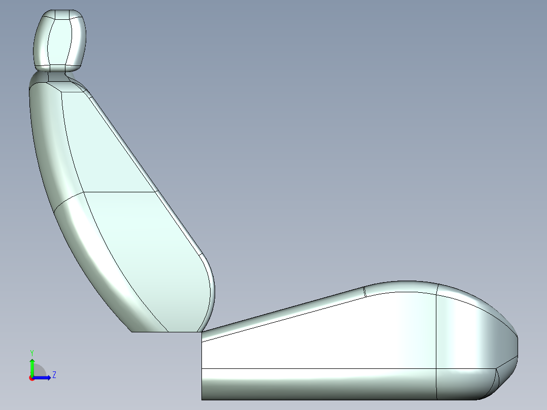 汽车座椅 (7)左视图