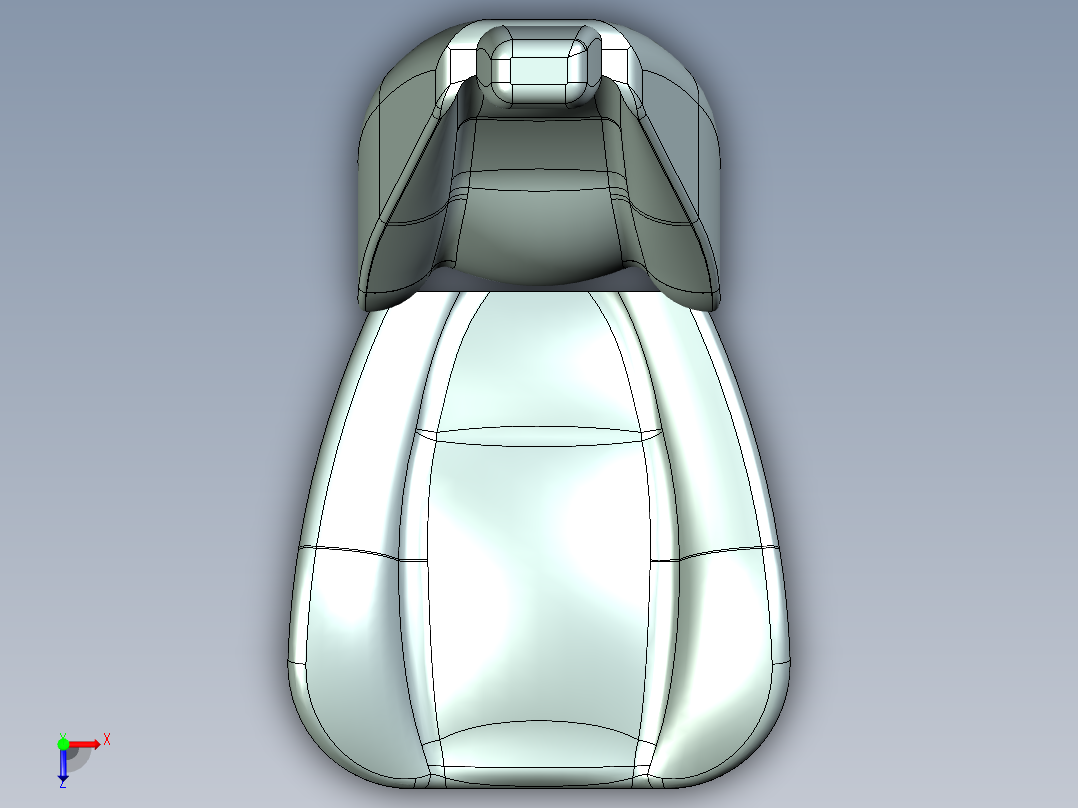 汽车座椅 (7)俯视图