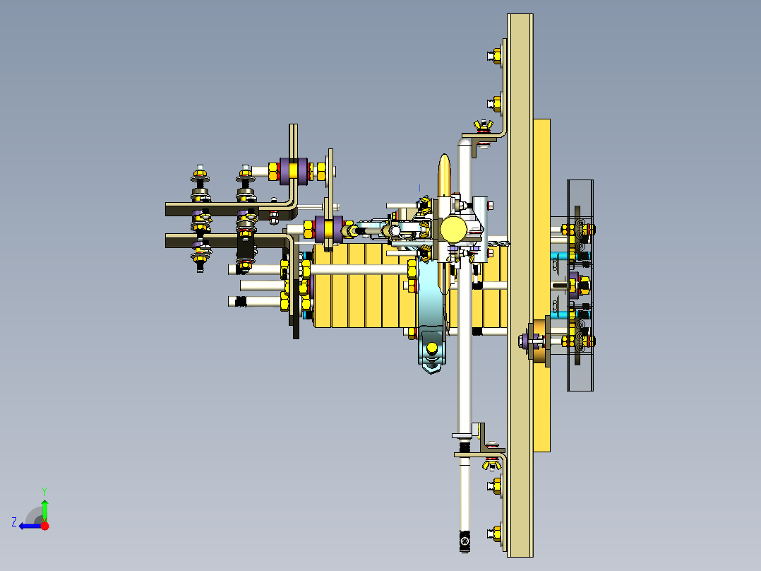 手持式磨床逆向工程3D模型图纸 UG设计 附X_T右视图