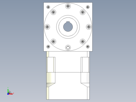 换向器PW210双孔 PLX180-L1 35-114.3-200-M12.stp前视缩略图