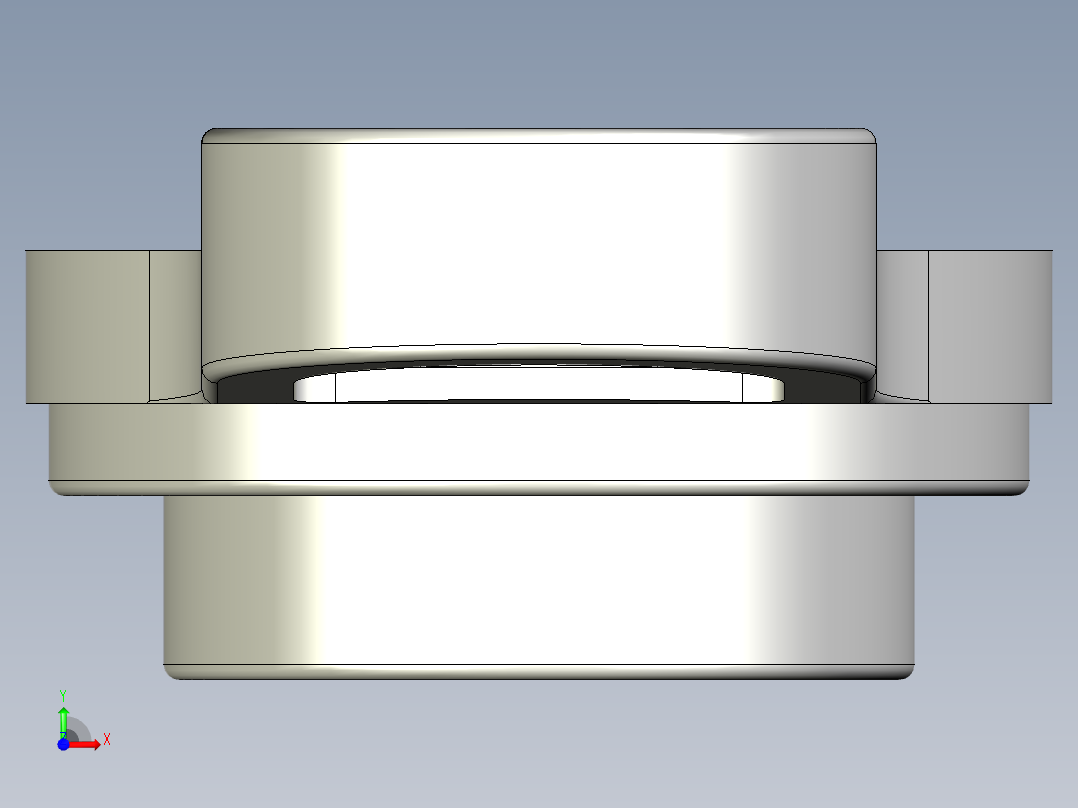 管道手动球阀-水管开关阀-手动阀门User Library-md52c150dn32_DN25~32.Gland前视图