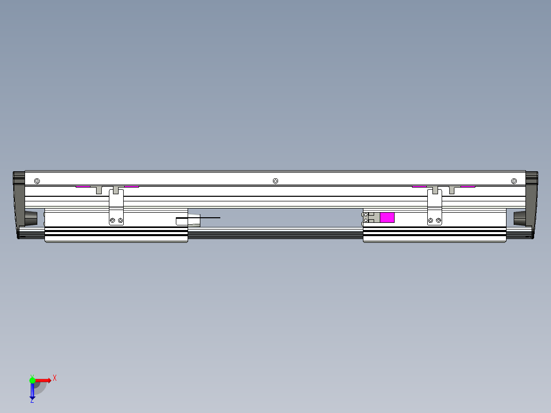 威洛博VL系列3d模型模组2VL17E2Y-S200俯视图