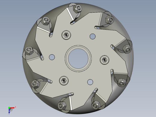 9辊子麦克纳姆轮俯视缩略图