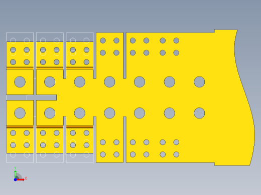 Z形零件级进模（CAD图+UG三维）前视缩略图