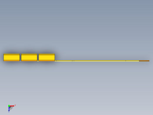 Z形零件级进模（CAD图+UG三维）俯视缩略图