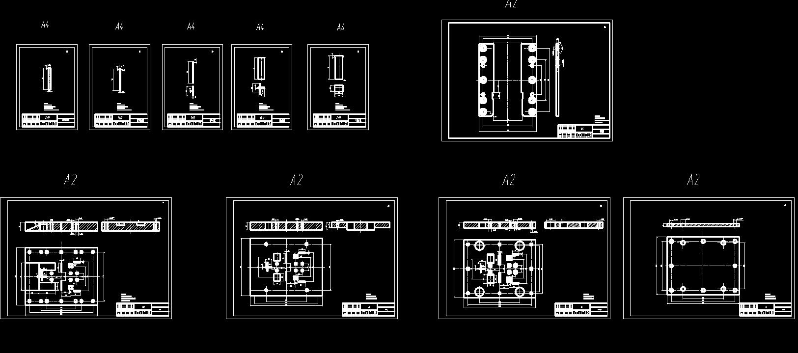 Z形零件级进模（CAD图+UG三维）