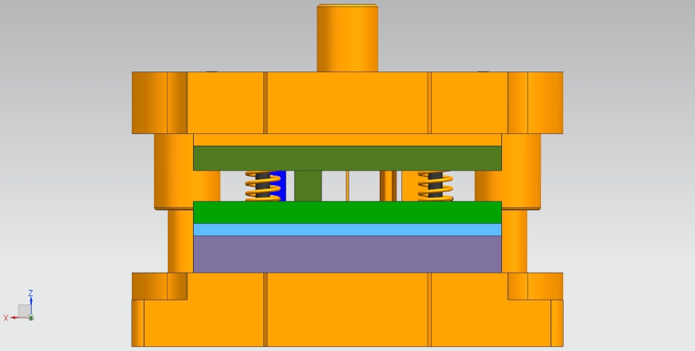 Z形零件级进模（CAD图+UG三维）