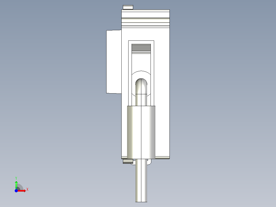 基恩士KV-EB1S_kc图纸模型前视图