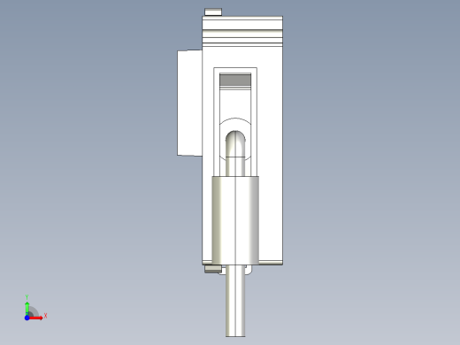 基恩士KV-EB1S_kc图纸模型前视缩略图