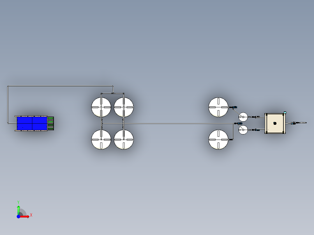 添加剂生产线前视图