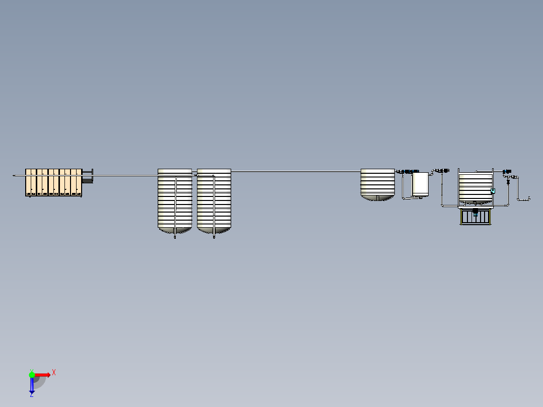 添加剂生产线俯视图