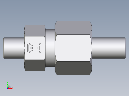 卡套式工业通用硬管接头EO_Weld_fitting_for_tubes_ASK610X1S前视缩略图