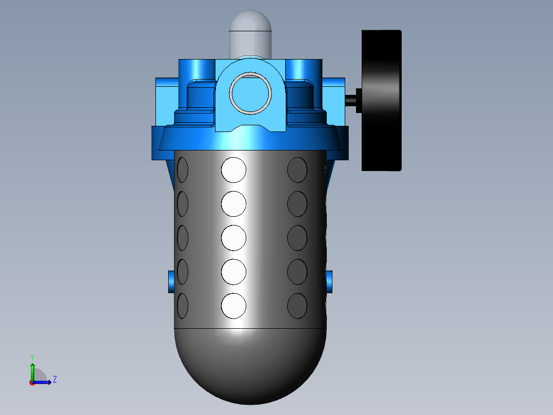 调压过滤器左视图