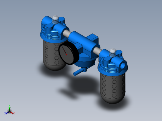 调压过滤器正等轴测缩略图