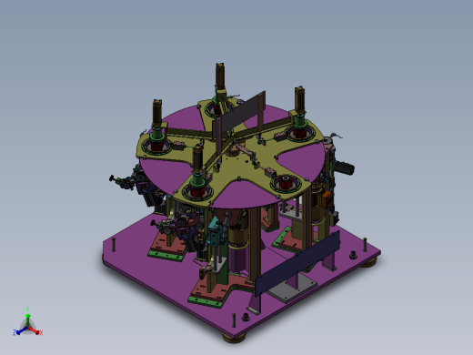 槽格机总成正等轴测缩略图