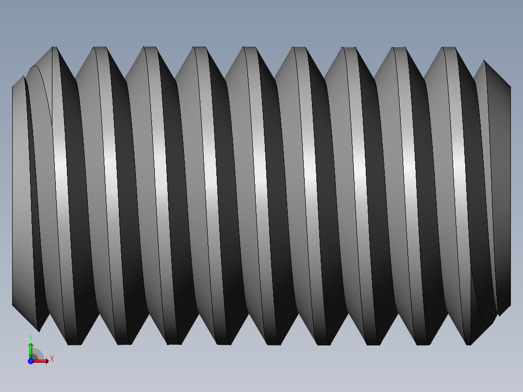 DIN 913-ISO 4026 固定螺钉-M3 L=5.SLDPRT前视图