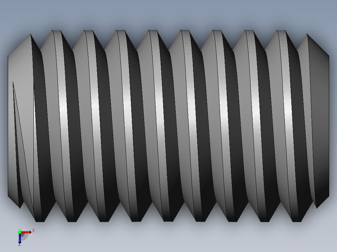 DIN 913-ISO 4026 固定螺钉-M3 L=5.SLDPRT俯视图