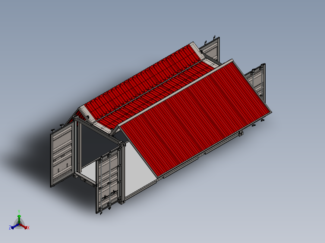 集装箱20英寸sw22版overall-assembly-donot change正等轴测图