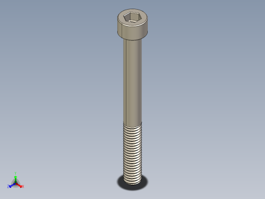 Screw_DIN_912_M6x60_A2.STEP公制内六角螺钉