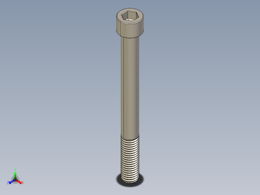 Screw_DIN_912_M12x120_A2.STEP公制内六角螺钉