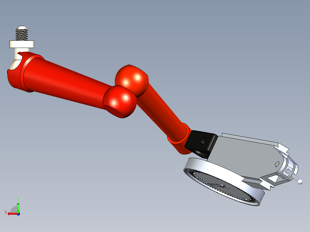 万向夹头杠杆百分表后视图