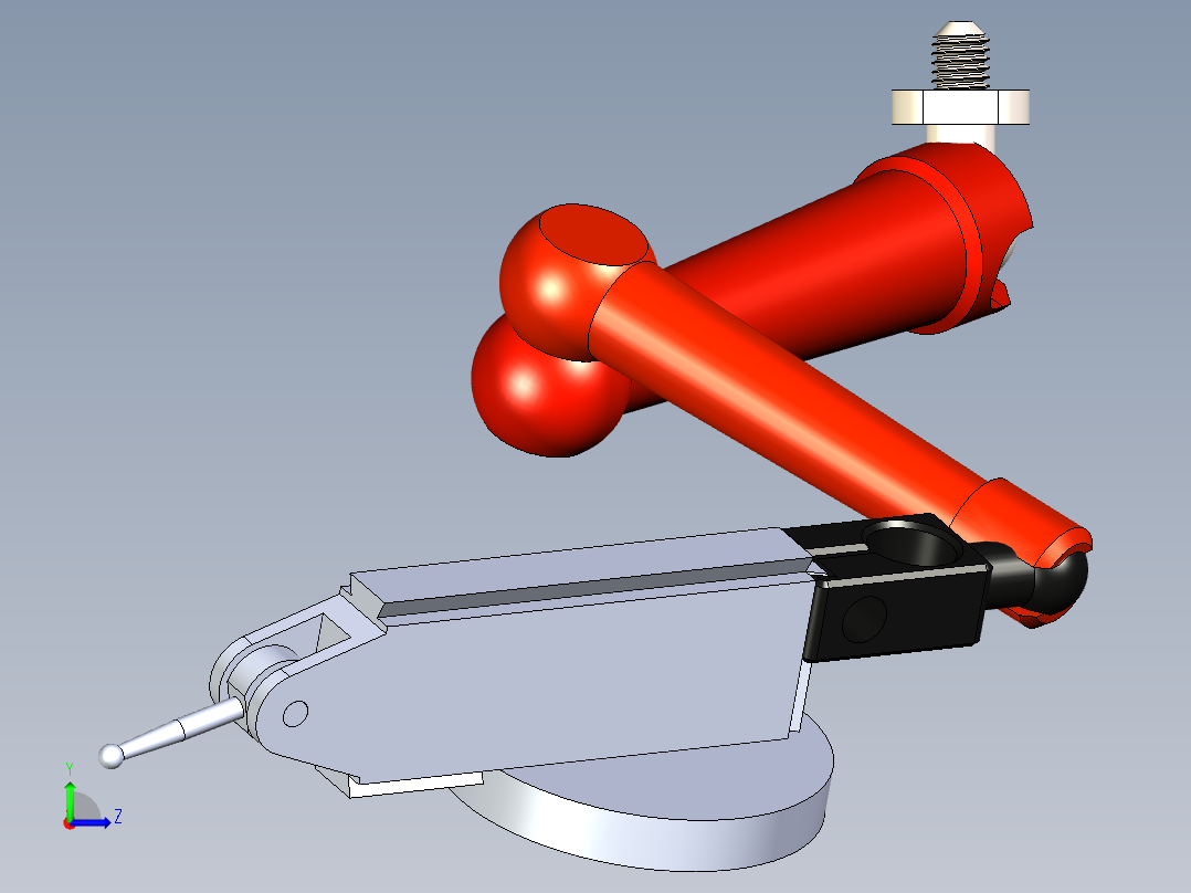万向夹头杠杆百分表左视图