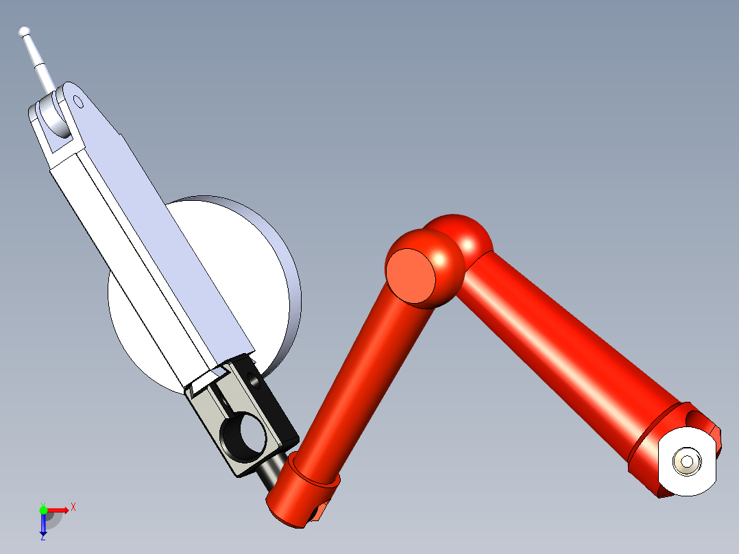 万向夹头杠杆百分表俯视图