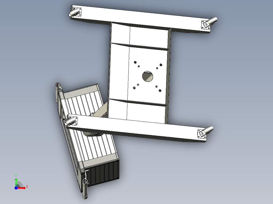 独有移动式触摸屏操作控制箱前视图