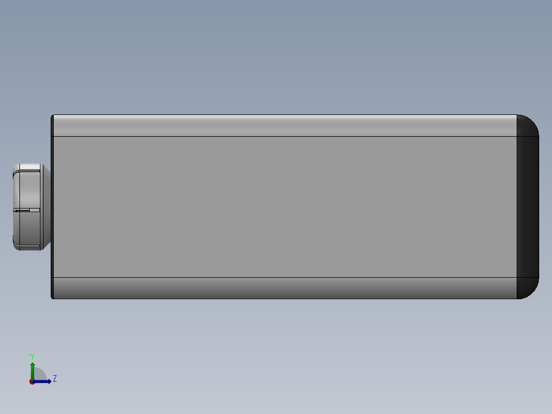 电池仓、电池(38)左视图