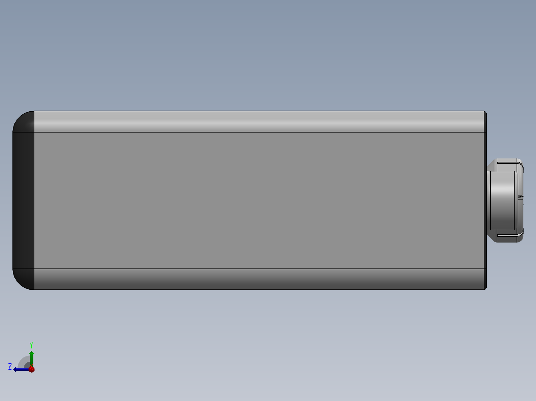 电池仓、电池(38)右视图