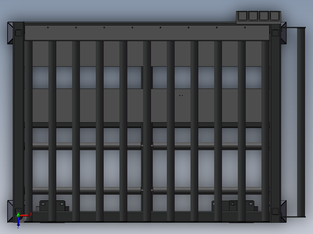 货架、托盘小车俯视图